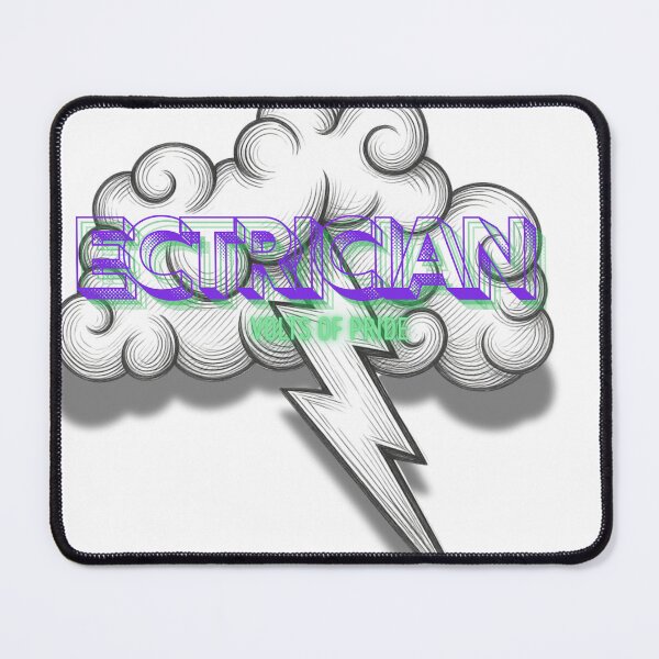 Item preview, grey cloud volt - electrician pride art designed and sold by ink sync.