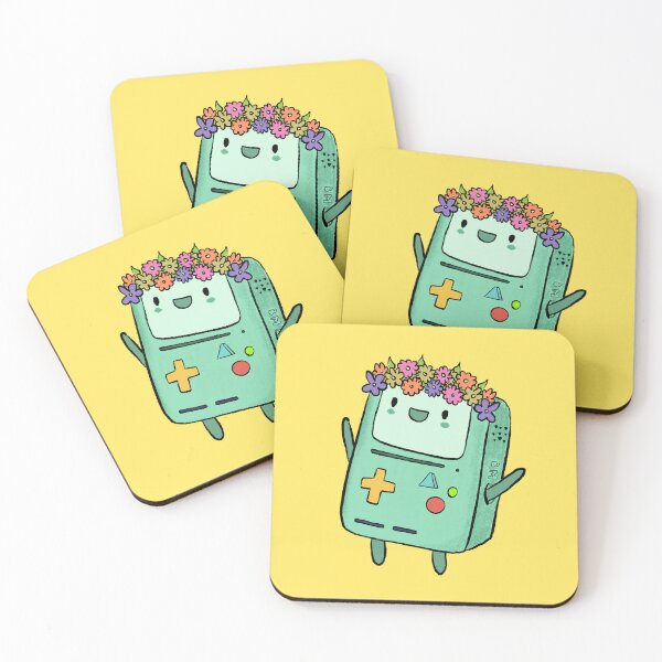 Item preview, Cute BMO Adventure Time Floral Crown Illustration designed and sold by All That Jazz Store.