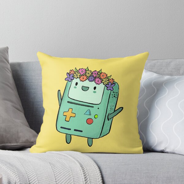 Item preview, Cute BMO Adventure Time Floral Crown Illustration designed and sold by All That Jazz Store.