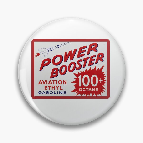 Item preview, Vintage Power Booster Aviation Ethyl Gasoline designed and sold by QuayTradingCo.