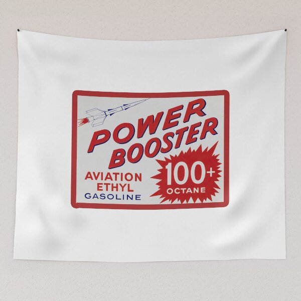 Item preview, Vintage Power Booster Aviation Ethyl Gasoline designed and sold by QuayTradingCo.