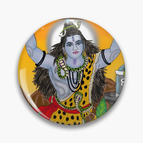 Item preview, Shankar Divine Artwork – Hindu Lord Shiva Spiritual Illustration designed and sold by Harshit_Digital_Arts.