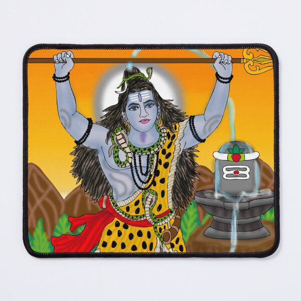 Item preview, Shankar Divine Artwork – Hindu Lord Shiva Spiritual Illustration designed and sold by Harshit_Digital_Arts.
