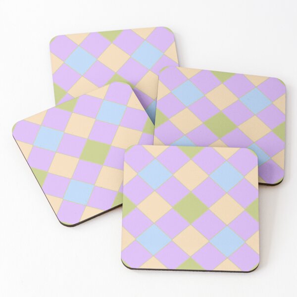 Item preview, Pastel diamond checker designed and sold by Bloomiastudio.