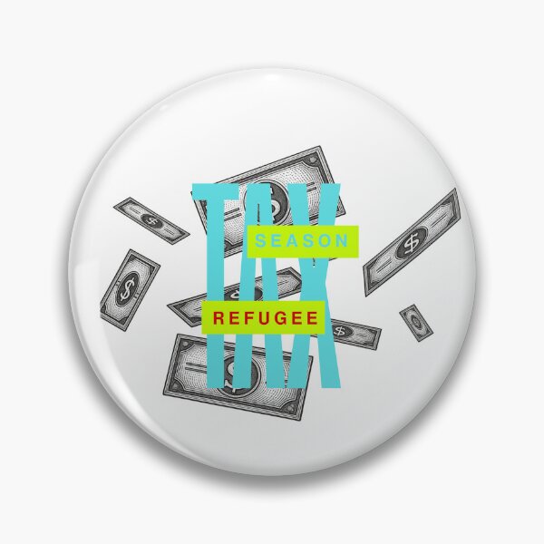 Item preview, dollar bills flying tax season refugee designed and sold by ink sync.