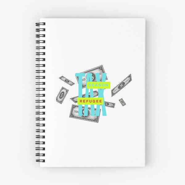 Item preview, dollar bills flying tax season refugee designed and sold by ink sync.