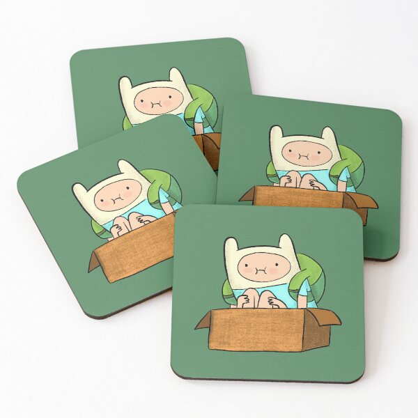 Item preview, Cute Finn the Human in a Cardboard Box designed and sold by All That Jazz Store.