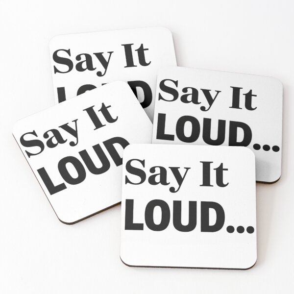 Item preview, Say It LOUD Typography Statement Hoodie Design designed and sold by nancysdaughter.