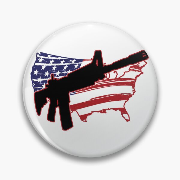 Item preview, AR-15 and Red, White, and Blue USA Map designed and sold by HectorCantres.