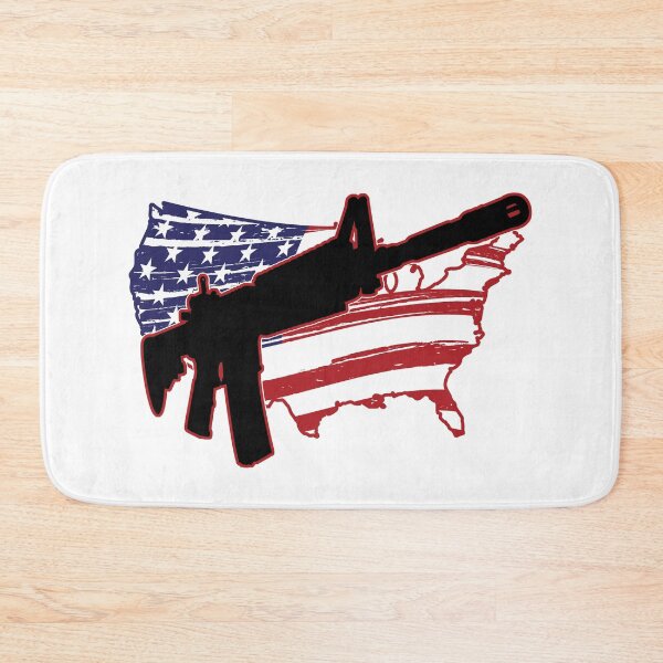 Item preview, AR-15 and Red, White, and Blue USA Map designed and sold by HectorCantres.