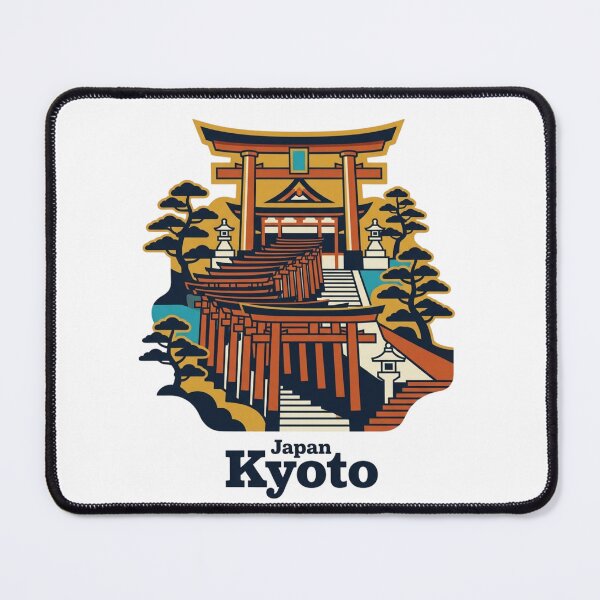 Item preview, Kyoto Fushimi Inari Shrine Retro Graphic designed and sold by Inkworksbyshery.