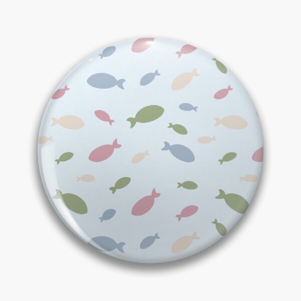 Item preview, Estampado de peces azul claro designed and sold by janine-ilustra.