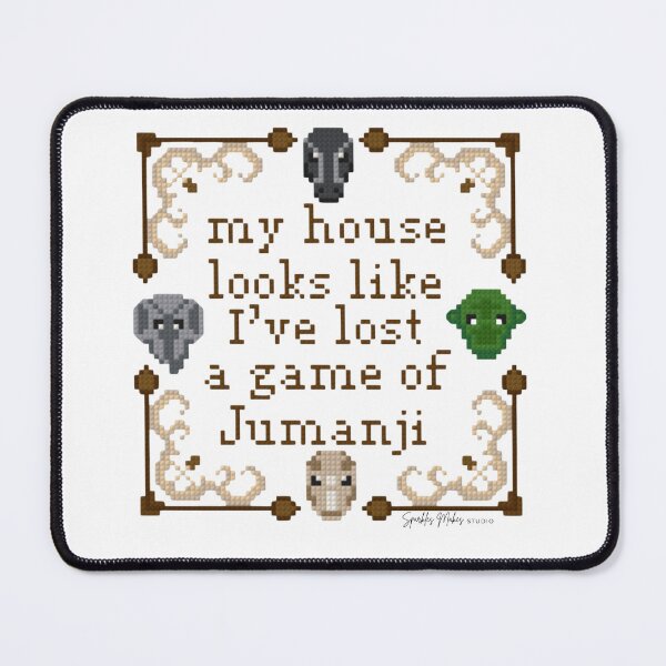 Item preview, My House Looks Like I’ve Lost a Game of Jumanji designed and sold by SparklesMakesStudio.