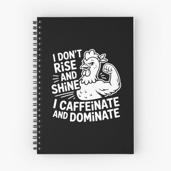 Item preview, I Don’t Rise And Shine I Caffeinate And Dominate designed and sold by theartfulaspie.