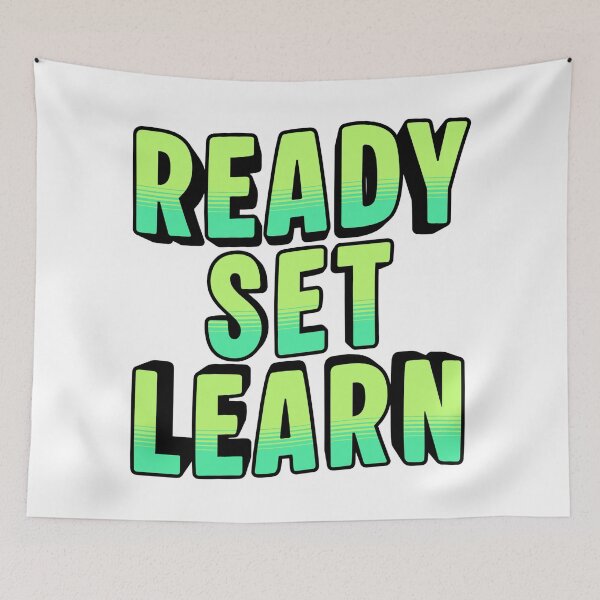 Item preview, Ready Set Learn - Vibrant Gradient Back to School Typography designed and sold by VibranPalette.