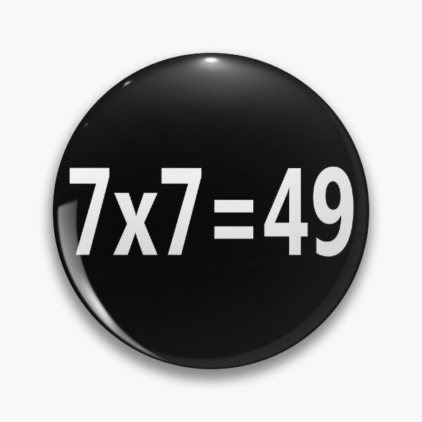 Item preview, 7x7=49 numeric graphic designed and sold by ModdiesColors.