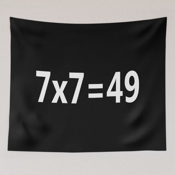 Item preview, 7x7=49 numeric graphic designed and sold by ModdiesColors.