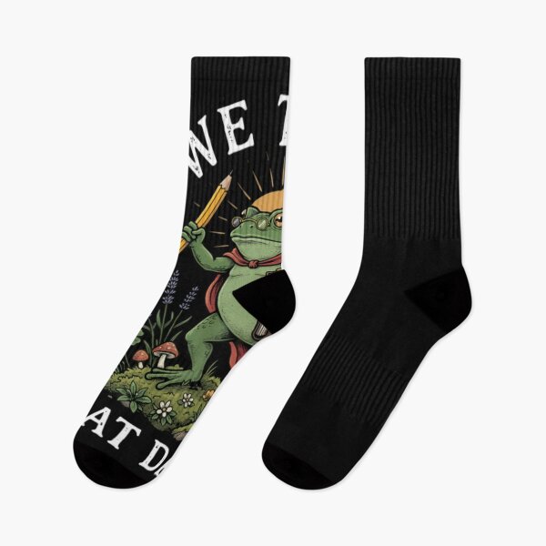 Item preview, We Test At Dawn Cute Frog Student Humor Aesthetic Classic T-Shirt designed and sold by Kerryberri.