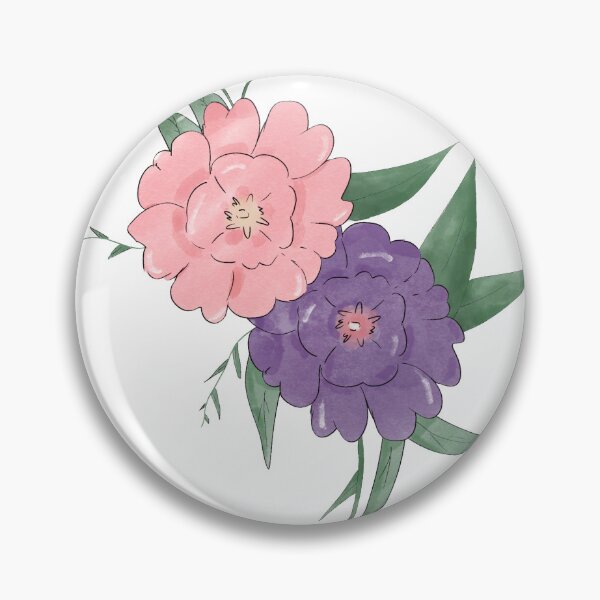 Item preview, Elegant pink and purple watercolor floral illustration  designed and sold by lunara-4.