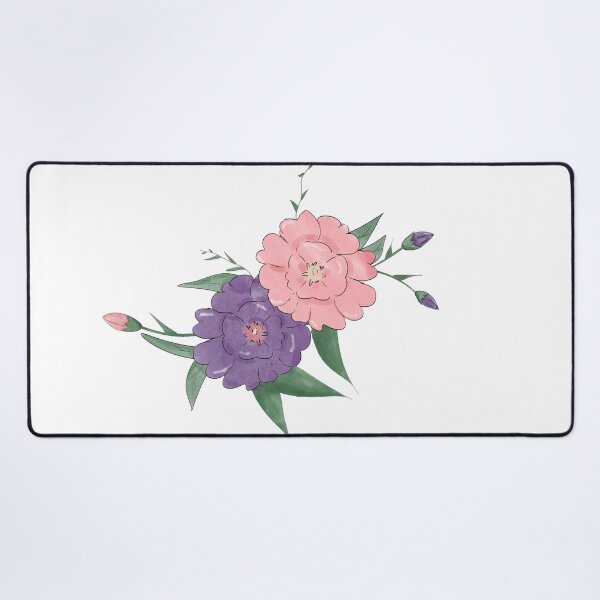 Item preview, Elegant pink and purple watercolor floral illustration designed and sold by lunara-4.
