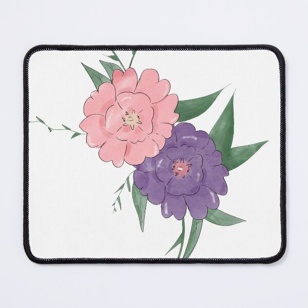 Item preview, Elegant pink and purple watercolor floral illustration  designed and sold by lunara-4.