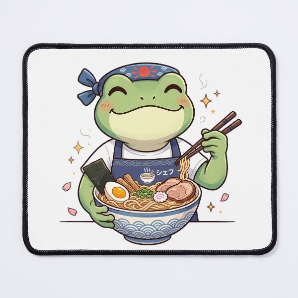 Item preview, Kawaii Frog Japanese Food Art designed and sold by MzulhilmiZam.