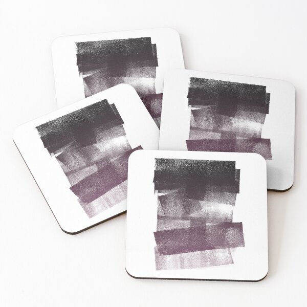Item preview, Swatch Sample Textured Monoprint - Coal to Beet Gradient designed and sold by Irene Estelle.