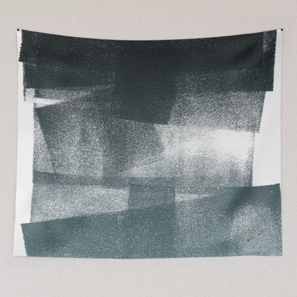 Item preview, Swatch Sample Textured Monoprint - Coal to Peacock Gradient designed and sold by Irene Estelle.