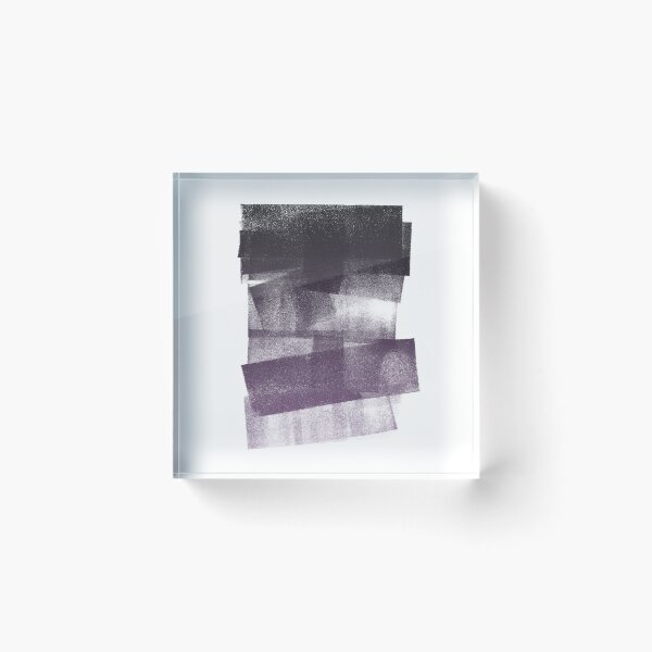 Item preview, Swatch Sample Textured Monoprint - Coal to Plum Gradient designed and sold by Irene Estelle.