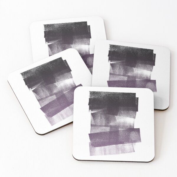 Item preview, Swatch Sample Textured Monoprint - Coal to Plum Gradient designed and sold by Irene Estelle.