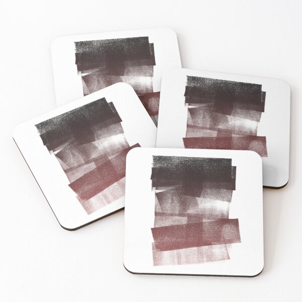 Item preview, Swatch Sample Textured Monoprint - Coal to Ruby Gradient designed and sold by Irene Estelle.