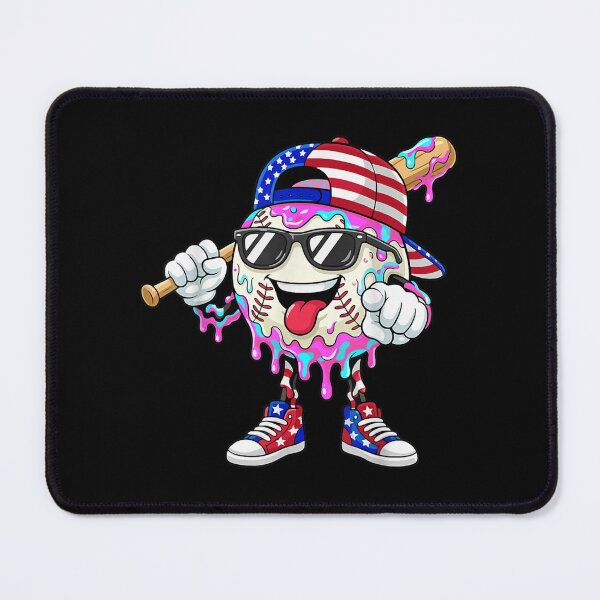 Item preview, Baseball Drip Ice Cream Boys Kids Baseball Drip 4th of July  designed and sold by Juansustait.