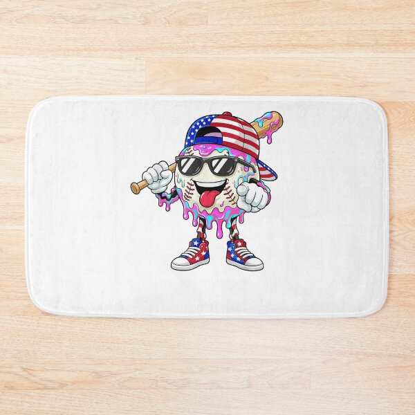 Item preview, Baseball Drip Ice Cream Boys Kids Baseball Drip 4th of July  designed and sold by Juansustait.