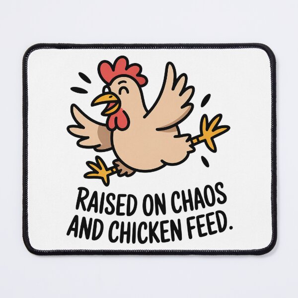 Item preview, Raised On Chaos And Chicken Feed designed and sold by theartfulaspie.