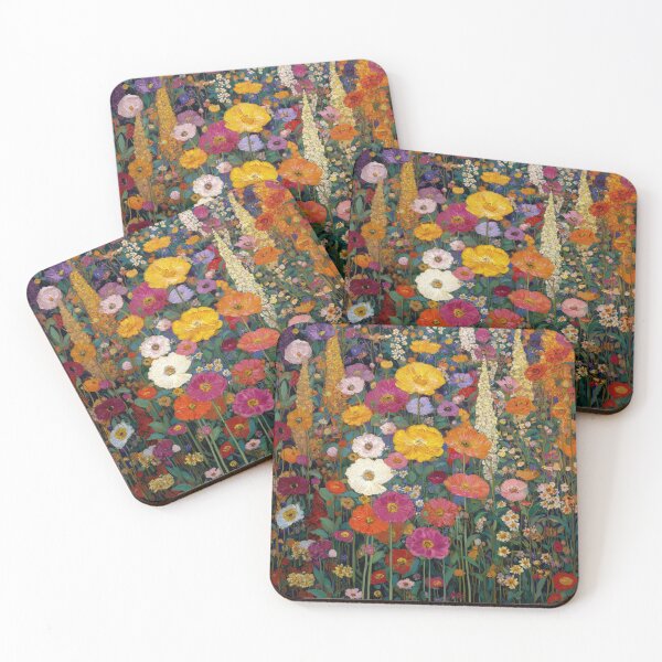 Item preview, Art Nouveau floral garden (Klimt style) designed and sold by MagicStrawberry.
