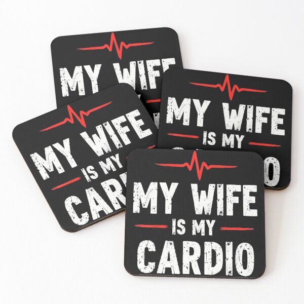 Item preview, My Wife Is My Cardio Funny Marriage Humor  designed and sold by eliramaison.