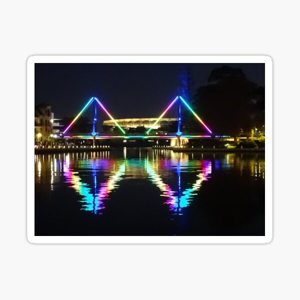 Item preview, Rainbow Bridge - Claisebrook Cove East Perth designed and sold by Lunaqwa.