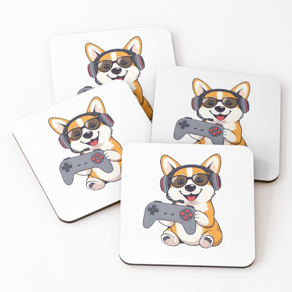 Item preview, Funny Gamer Corgi Level Up Pup Video Game Dog T-Shirt designed and sold by Breed And Build.