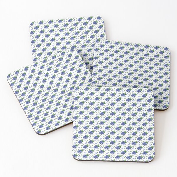 Item preview, Cute watercolor blueberry seamless pattern designed and sold by lunara-4.