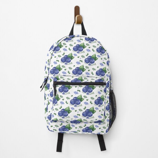 Item preview, Cute watercolor blueberry seamless pattern designed and sold by lunara-4.