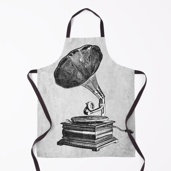 Item preview, Antique Gramophone: Victorian Etched Illustration Dark Music Nostalgia Art designed and sold by Ghoul Enterprises.