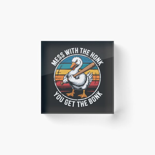 Item preview, Mess With The Honk You Get The Bonk Funny Goose Meme Classic T-Shirt designed and sold by Dutenarafi.