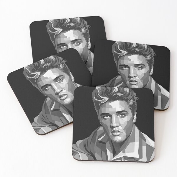 Artikelvorschau, Elvis Presley in Graustufen entworfen und verkauft von Japanese art.