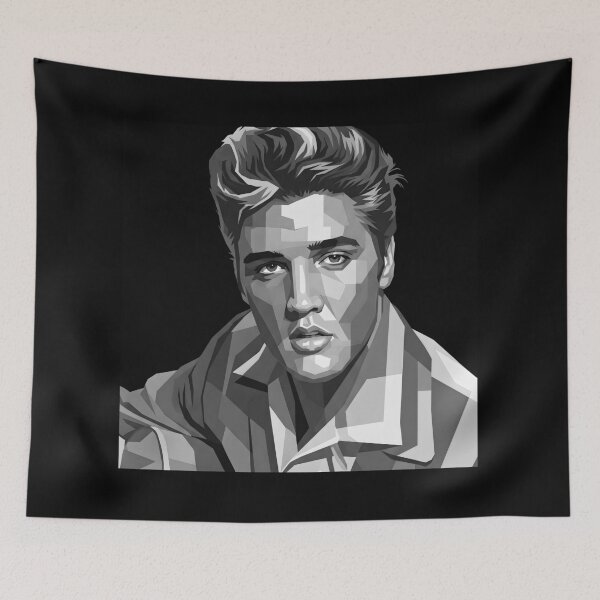 Item preview, Elvis Presley grayscale  designed and sold by Japanese art.