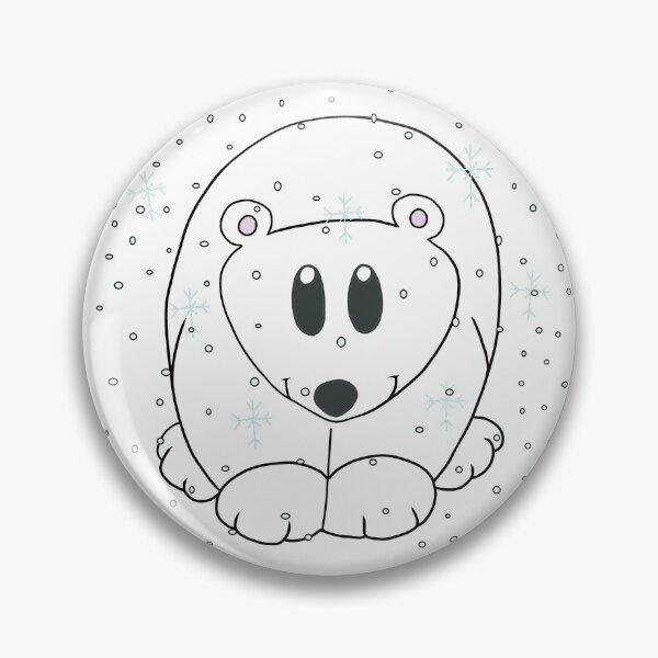 Item preview, Kawaii Polar Bear Cold Snowy Blizzard designed and sold by CozyCritters8.