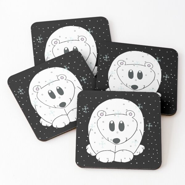 Item preview, Kawaii Polar Bear Cold Snowy Blizzard designed and sold by CozyCritters8.