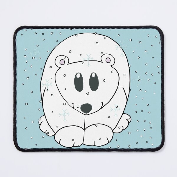 Item preview, Kawaii Polar Bear Cold Snowy Blizzard designed and sold by CozyCritters8.