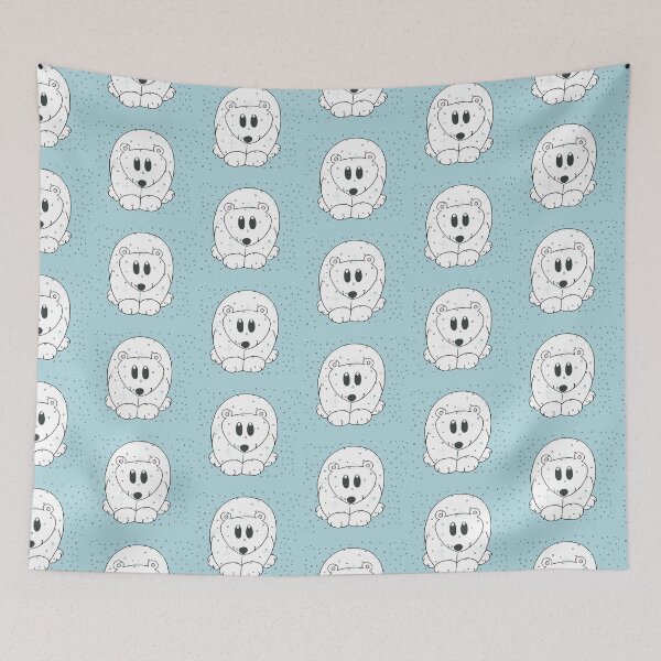 Item preview, Kawaii Polar Bear Cold Snowy Blizzard designed and sold by CozyCritters8.