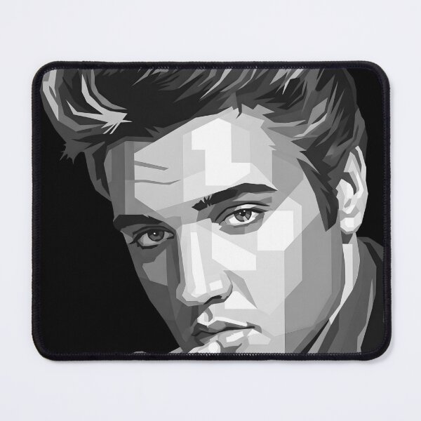 Artikelvorschau, Elvis Presley in Graustufen entworfen und verkauft von Japanese art.
