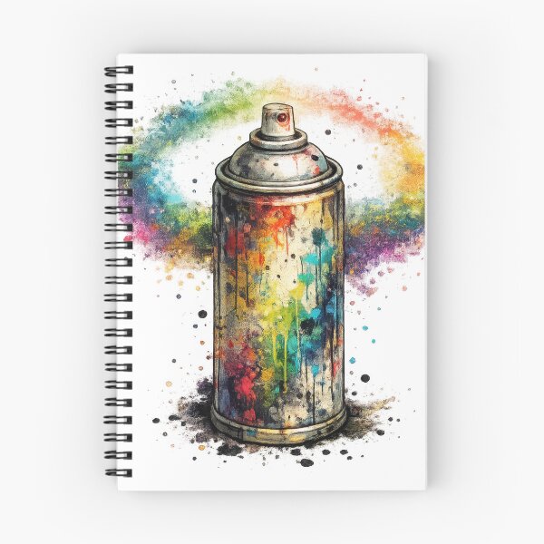 Item preview, Colorful Spray Paint Can Rainbow Splash Art designed and sold by jgvisualarts.